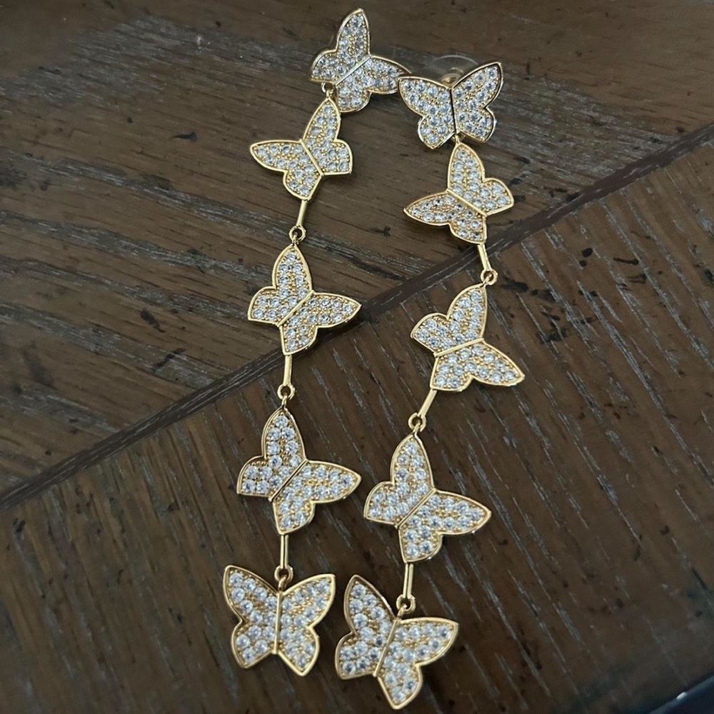 Swarovski butterfly earrings